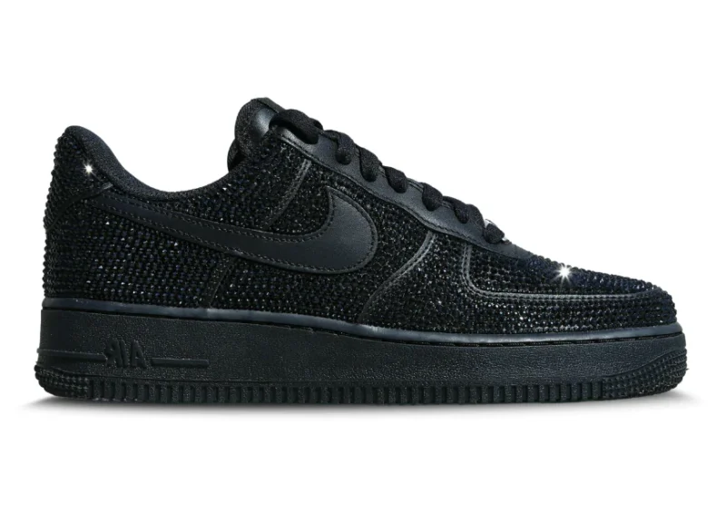 Nike Air Force 1 "All Black Glitter"