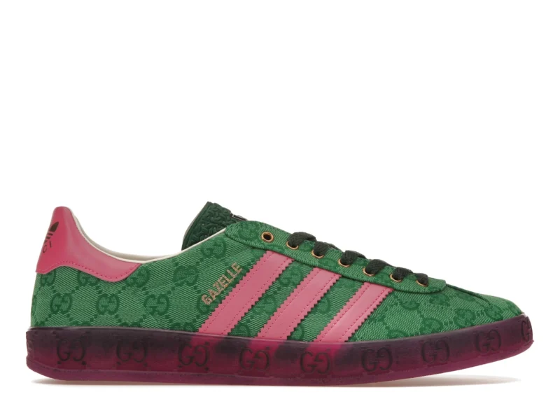 Adidas x Gucci Gazelle "Green GG Monogram"