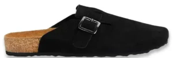 Birkenstock Boston "Black Suede"