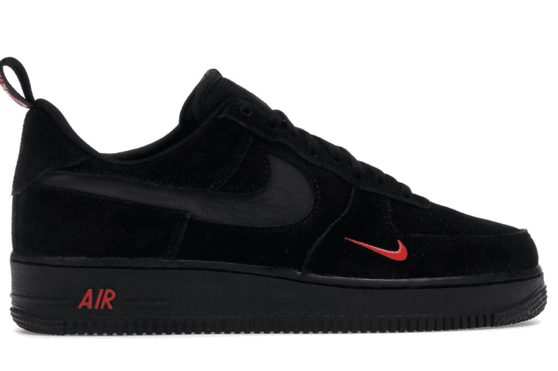 Nike Air Force 1 "Multi Swoosh Black Crimson"
